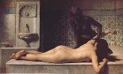 Edouard Debat Ponsan Le Massage scene de hammam (mk32) painting